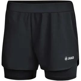 Jako Laufshort 2-in-1 Schwarz 34