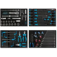 Eberth Multitool Werkzeug Set 81 Teile für Werkzeugwagen für