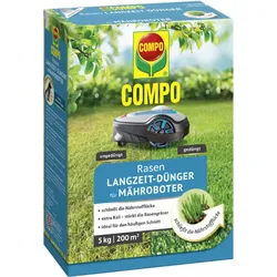 COMPO Rasen-Langzeit-Dünger für Mähroboter 5 kg für 200 m2