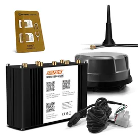 Selfsat MWR 5560 eSIM 5G Cat 19 WLAN Router bis 3,4 Gbps inkl. Panorama Antenne schwarz