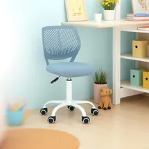 FurnitureR Kinder Schreibtischstuhl Blau