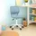 FurnitureR Kinder Schreibtischstuhl Blau