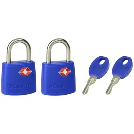 Master Lock TSA-Reise-Vorhängeschlösser 4965EURTAST Farbauswahl 2er Pack