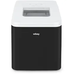 Wëasy KW12 Eiswürfelmaschine/ 12 kg Eiswürfel pro Tag / Sichtfenster / 2,2 Liter Wassertank / Wasserstandsanzeige / schwarz