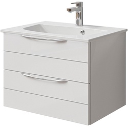 Waschtisch PELIPAL „Serie 6025“ Waschtische Gr. Waschtisch weiß, weiß (weiß hochglanz, quarzgrau) Waschtische