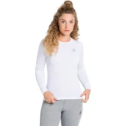 Odlo Langarmshirt Active Warm Eco (warm, weich, Innenseite angeraut) Unterwäsche weiss Damen