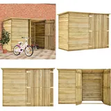 Vidaxl - Fahrradgarage 232x110x170 cm Kiefernholz Imprägniert - Fahrradgarage - Fahrradgaragen - Home & Living - Braun