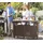 KETER Grilltisch 134 x 88 cm Edelstahl Braun