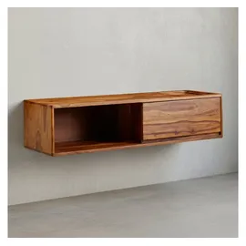 KADIMA DESIGN Lowboard 108x25x34 cm Braun MDF/Massivholz