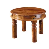 MASSIVMOEBEL24.DE Oxford Braun Akazie 60 x 60 x 45 cm