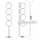 Ideal Lux Binomio 4 G9 gold