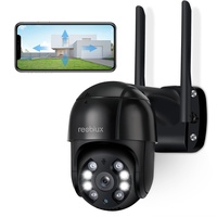 Reobiux 2MP Überwachungskamera Aussen WLAN, 1080P PTZ WiFi IP Kamera Outdoor mit Automatische Verfolgung, 2-Wege-Audio, 355°/90°Schwenkbar, 4X Digitaler Zoom, 30m Farbnachtsicht, IP66 Wasserdicht