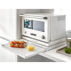 Yamazaki Küchenablage 45x4x37cm Ausziehtablett Metall Tower weiß