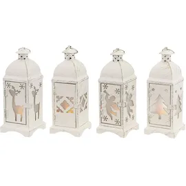 ETC Shop Laterne LED 7 x 19 cm Weiß