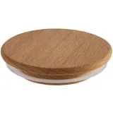 APS 82363 12 er set Einmach-Gläser Deckel aus Holz mit Silikondichtung, Ø 7 cm, für 82245 & 82246 passend