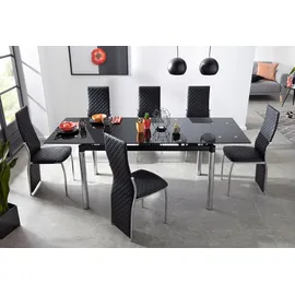 OTTO home INOSIGN 140 x 76 x 80 cm schwarz/silber