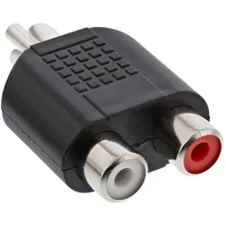 InLine® Audio Adapter, Cinch Stecker an 2x Cinch Buchse