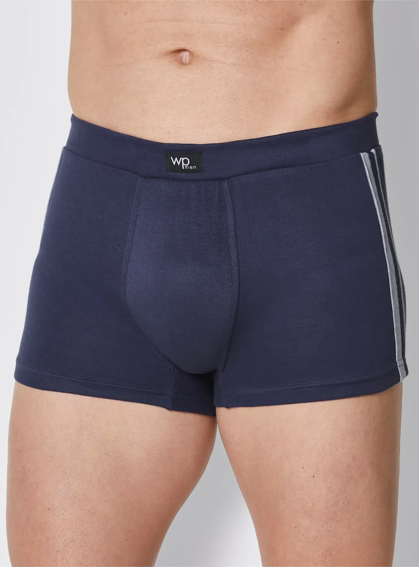 Panty WÄSCHEPUR, Herren, Gr. 5, 3 Stk., blau (nachtblau), 93% Baumwolle, 7% Elasthan, Unterhosen Panty