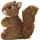 Living Nature Eichhörnchen 14 cm Braun/Weiß