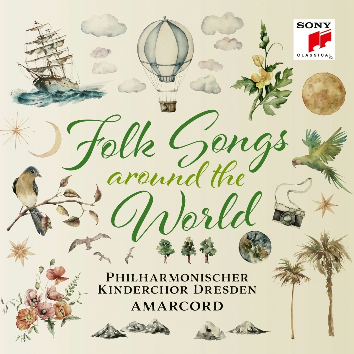 Folk Songs - Around The World - Philharmonischer Kinderchor Dresden & Amarcord. (CD)