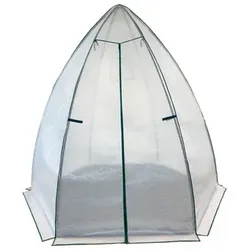 Westmann Folien-Gewächshaus »Avocado«, BxHxT: 250 x 250 x 250 cm, weiß, inklusive Boden - weiss