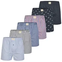 MG-1 Boxershorts kariert L 6er Pack