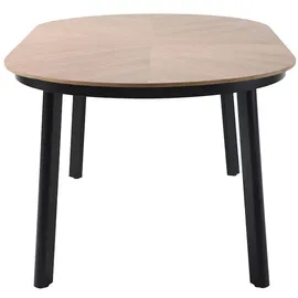 BEST Freizeitmöbel Polly Gartentisch 200 x 100 x 74 cm Schwarz