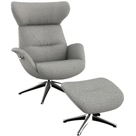 flexlux Relaxsessel FLEXLUX Polyester 90 x 107 x 89 cm grau mit Kopfteil
