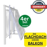Made in Germany 4x Halterung für 2 Module Halterunf für Solarpanel Aufständerung