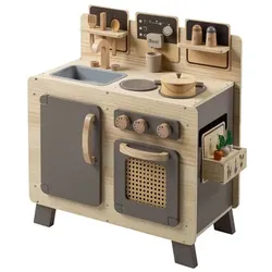 howa® Kinderküche "FoodieFun" aus Holz, natur/taupe