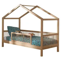 58 aufm Kessel Hausbett Kelci 90 x 200 cm Buche massiv natur braun