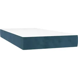 vidaXL Boxspringbett 100 x 200 cm Dunkelblau
