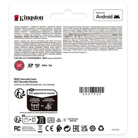 Kingston Canvas Select Plus Gen3 150MB/s C10 UHS-I U3 V30