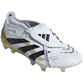 adidas Predator Elite Fold-Over Tongue FG Herren Cloud White/Core Black/Gold Metallic 48