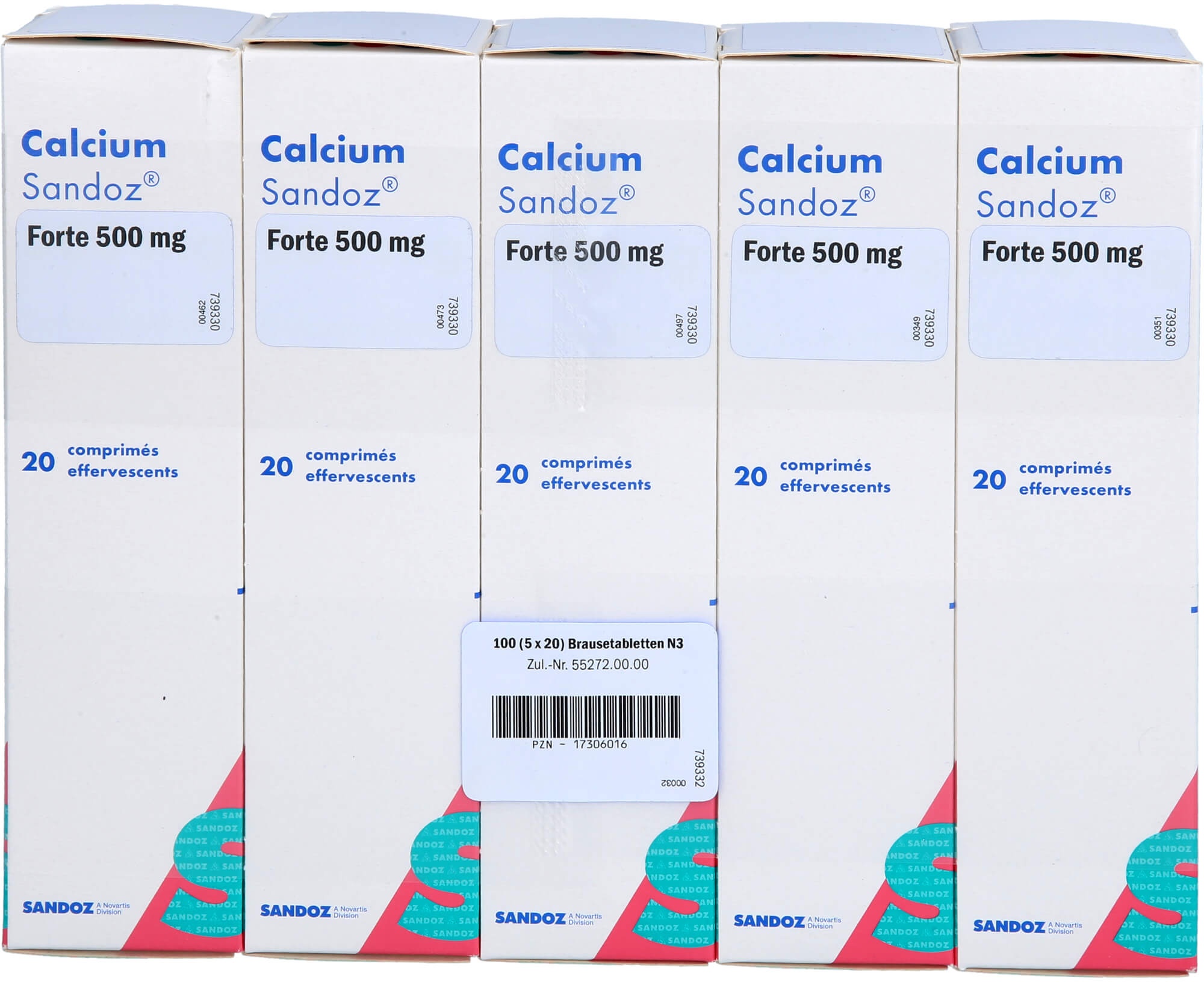 Calcium Sandoz Forte 500 mg Brausetabletten 100 ST