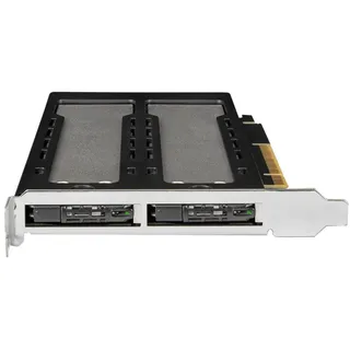 ICY Dock ToughArmor 2x M.2 NVMe to PCIe 4.0 x8 card bifurcation w/tra, SSD - Festplatte Zubehör