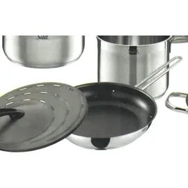 Silit Toskana Topf-Set 9-tlg. 3 x Fleischtopf + Bratentopf + Stielkasserolle + Milchtopf + Bratpfanne + Servierpfanne + Spritzschutzdeckel + Dämpfererinsatz