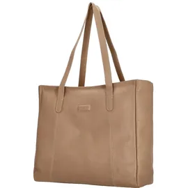 Bugatti Elsa Shopper Tasche Leder 42 cm gelb