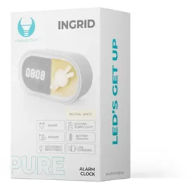 Forever Light Hasenfigur Wecker weiß