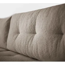 lookway Ecksofa ASTON mit Schlaffunktion Lambi 6 - Hellbraun