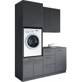 laundreezy Mehrzweckschrank-Set 168 x 238 x 68 cm Grau