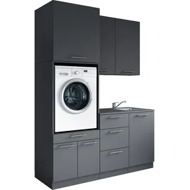 laundreezy Mehrzweckschrank-Set 168 x 238 x 68 cm Grau