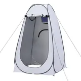 ZBAOLTO Pop Up Toilettenzelt Umkleidezelt, Outdoor Camping Duschzelt Toilette, Anti UV Ankleidezelt für Strand, Angeln, Baden, mit Tragetasche (Grau, 120 * 120 * 190)