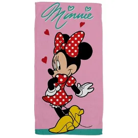 Aymax Disney Minnie Strandtuch 70 x 140 cm rosa