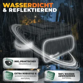 MIVELO Gepäckträgertasche schwarz