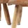 creedwood Hocker Klara Holz 28 x 28 x 28 cm Beige
