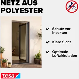 Tesa Fliegengitter Tür 65 x 220 cm Anthrazit