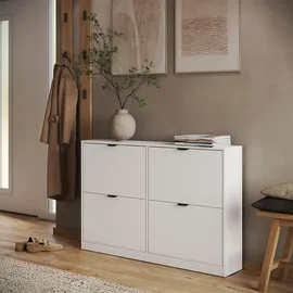 Vicco Gizmo 115 x 77,6 x 22 cm 2x2 Fächer / schwarz/weiß