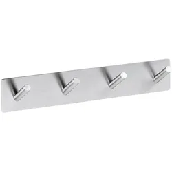 Brillantbad BEASY Hakenleiste Edelstahl gebürstet 38x255x45 mm für Bad & Küche >> zum Kleben