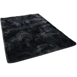 Snapstyle Hochflor Shaggy Teppich Mix Anthrazit, in 24 Größen
